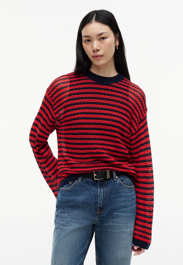 Tommy Hilfiger Jumper - dark navy/fire red