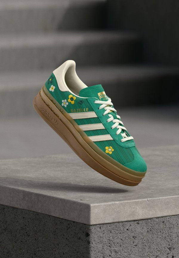 adidas Originals GAZELLE BOLD W X LIBERTY - Trainers - bold green/off white/eqt yellow