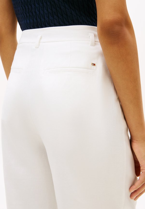 Tommy Hilfiger LINEN BLEND BELTED WIDE LEG TROUSERS