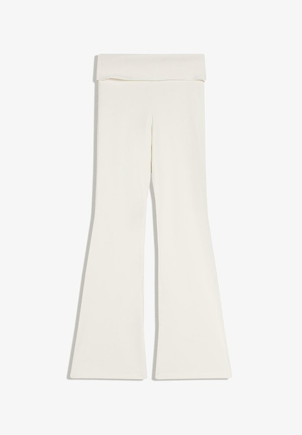 Bershka TROUSERS - Trousers - gold-coloured