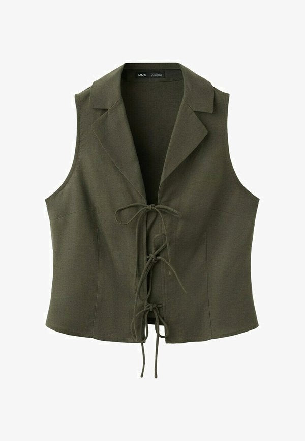 Mango ADULT - Waistcoat - khaki