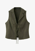 Mango ADULT - Waistcoat - khaki