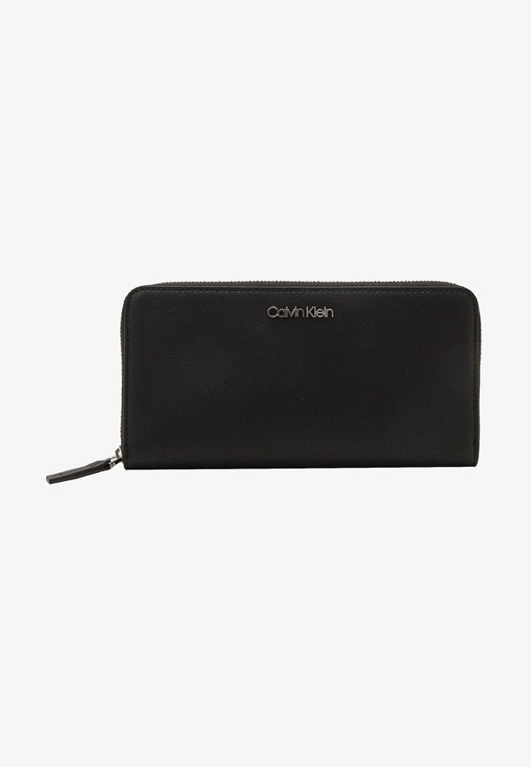 Calvin Klein MUST LARGE ZIP AROUND WALLET - Wallet - black