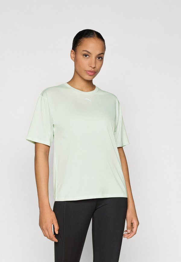 Puma TAD ESSENTIAL RELAXED TEE - Sports T-shirt - sage frost