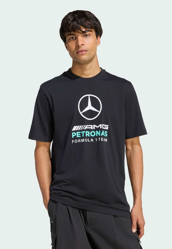 adidas Performance Sports T-shirt - black semi mint rush