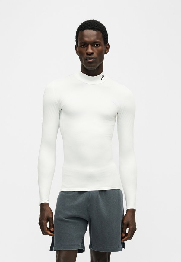 adidas Performance TRAINING MOCK NECK  - Long sleeved top - white