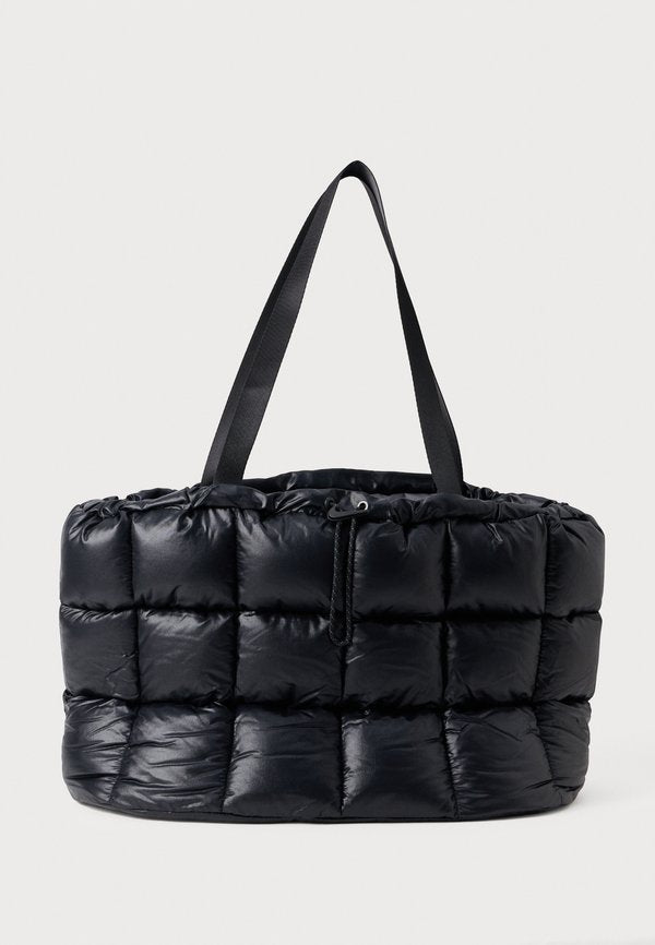 Nike Sportswear PUFFLE TOTE - Tote bag - black/grey