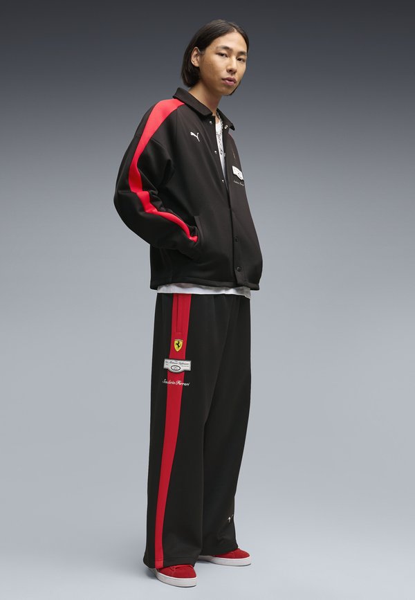 Puma FERRARI T7 TRAININGSHOSE - Tracksuit bottoms - black