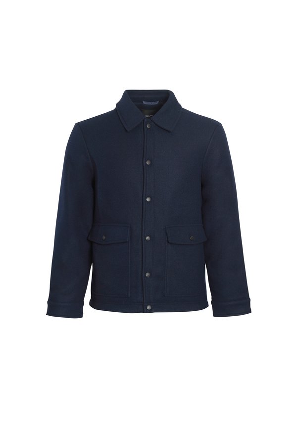 CLOSURE London FAUX WOOL BUTTON UP SHACKET