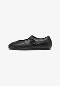 Puma PUMA TACKLETTE L - Ankle strap ballerina shoes - black- silver-slate sky