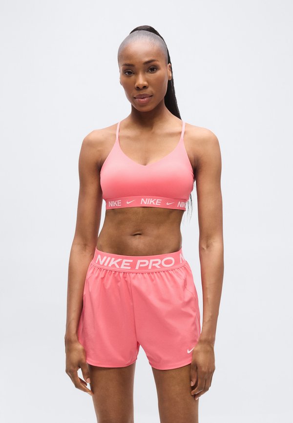 Nike Performance INDY BRA - Light support sports bra - sea coral/white