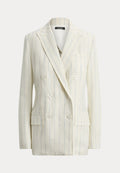 Lauren Ralph Lauren STRIPED LINEN TWILL BLAZER