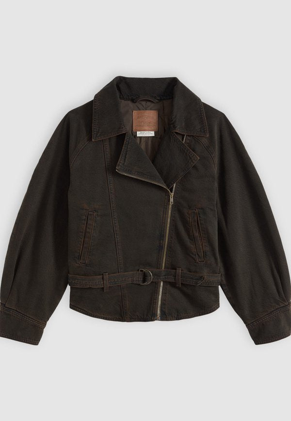 Levi's® 80S BOMBER - Denim jacket - over a cup