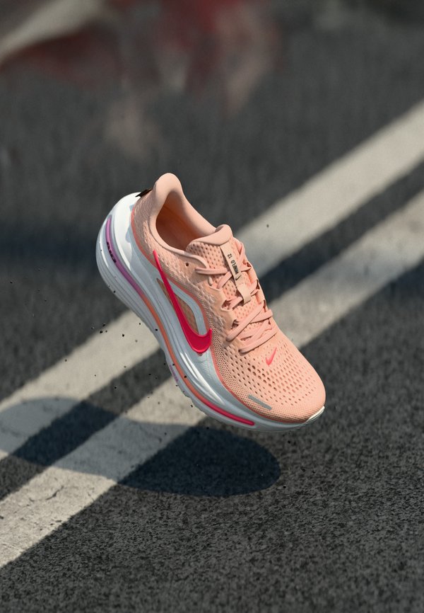 Nike Performance AIR WINFLO 12 - Road running shoes - arctic orange/flash crimson/summit white/atomic pink/light magenta/black