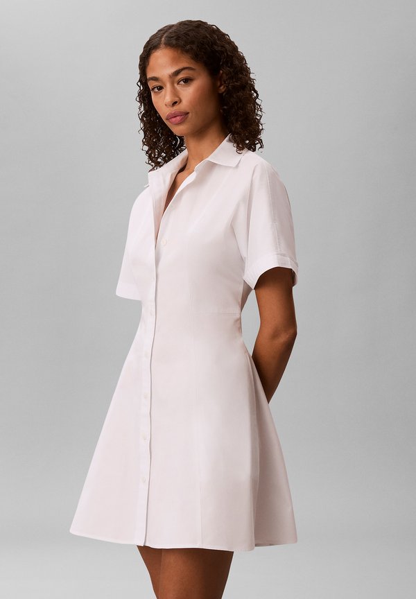 Calvin Klein Jeans Shirt dress - brilliant white