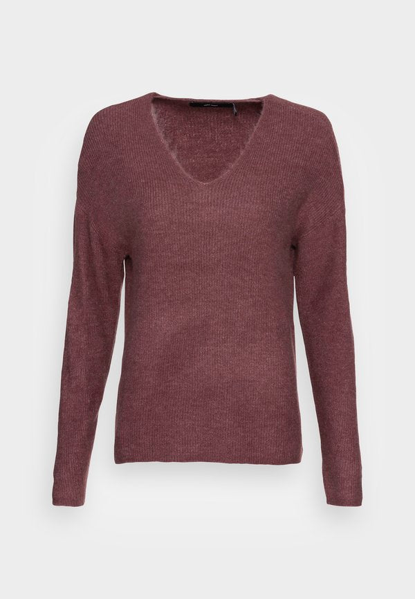 Vero Moda VMCREWLEFILE LS V-NECK BLOUSE NOOS