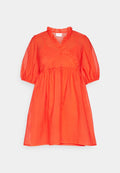 VILA VILONA V-NECK 2/4 SHORT DRESS