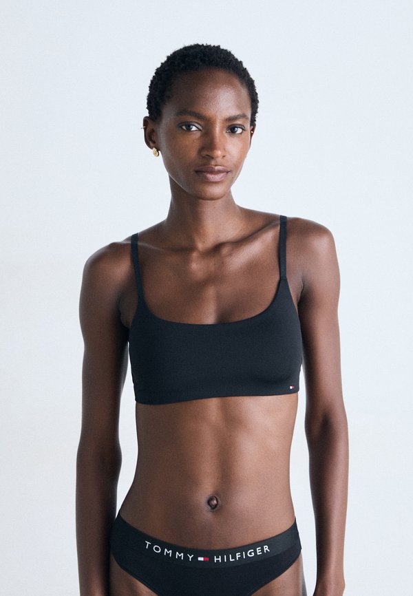 Tommy Hilfiger ESSENTIALS SCOOP NECK BRALETTE  - Bustier - black