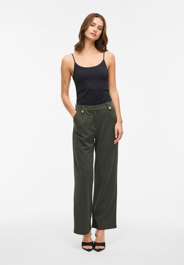 VILA VICLUA HW WIDE BUTTON PANTS- NOOS