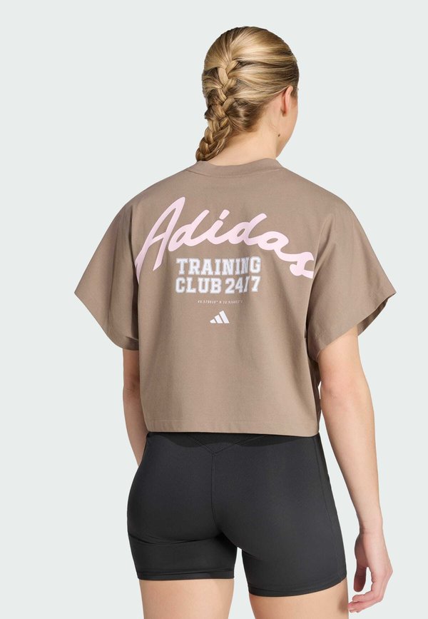 adidas Performance ADIDAS PERFORMANCE PRIMELIFT WORKOUT GRAPHICS T-SHIRT - Print T-shirt - khaki six