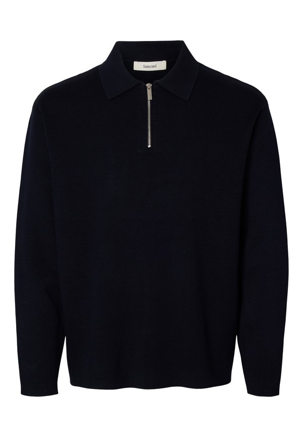Selected SLHTELLER FN RELAXED HALF ZIP POLO NOOS