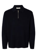 Selected SLHTELLER FN RELAXED HALF ZIP POLO NOOS