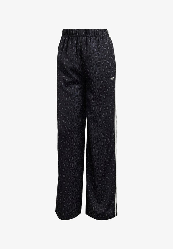 adidas Originals WIDE LEG LEO PRINT SATIN PANTS - Tracksuit bottoms - multicolor/carbon