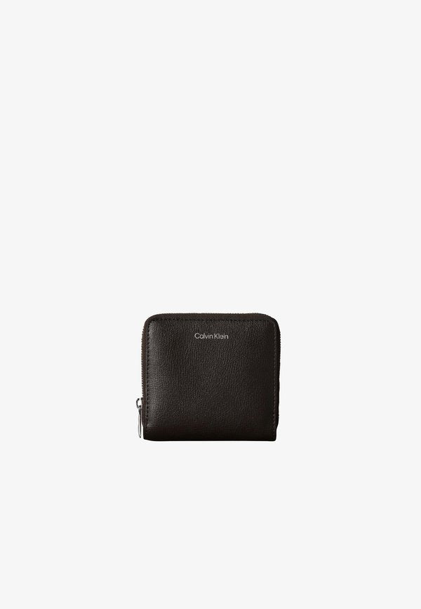 Calvin Klein LOGO MEDIUM ZIP AROUND - Wallet - dark brown