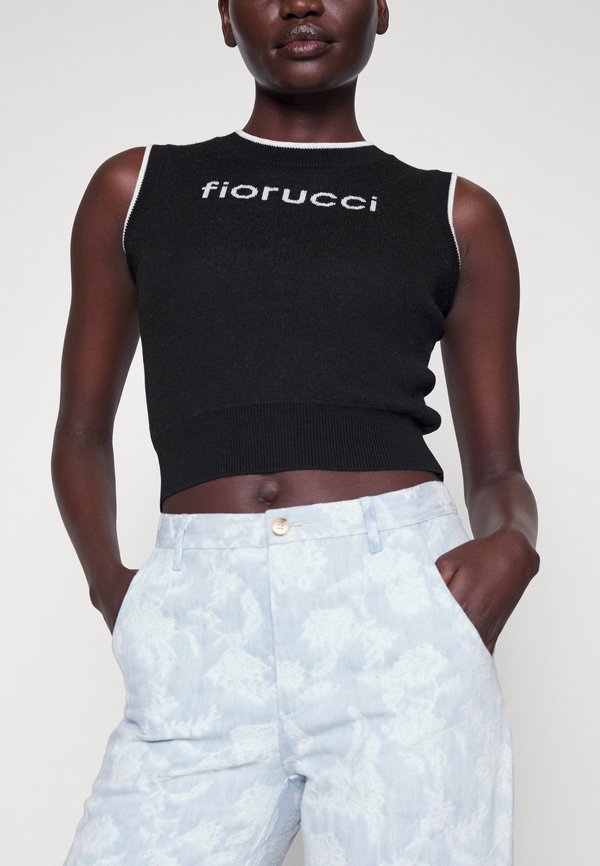 Fiorucci MERINO SLEEVELESS LOGO CROP