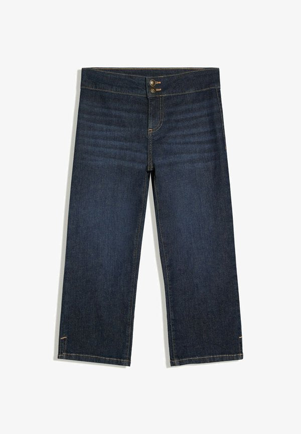 Bershka Straight leg jeans - dark blue