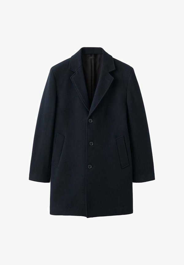 Mango Short coat - marineblauw