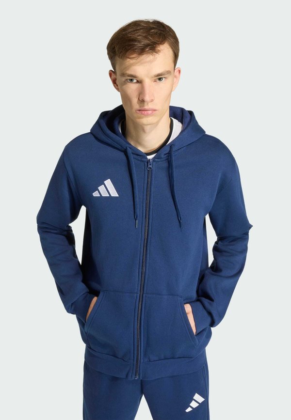 adidas Performance ADIDAS PERFORMANCE ENTRADA26 FULL ZIP HOODIE - Zip-up sweatshirt - team navy blue white