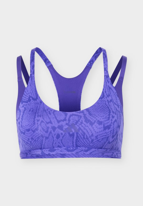 adidas Performance POWER - Light support sports bra - solar purple/pure purple