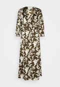 VILA VIJILIA SIRI 3/4 FAKE WRAP MIDI DRESS