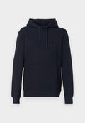 Tommy Hilfiger FLAG EMBROIDERY TERRY DRAWSTRING HOODY - Hoodie - desert sky