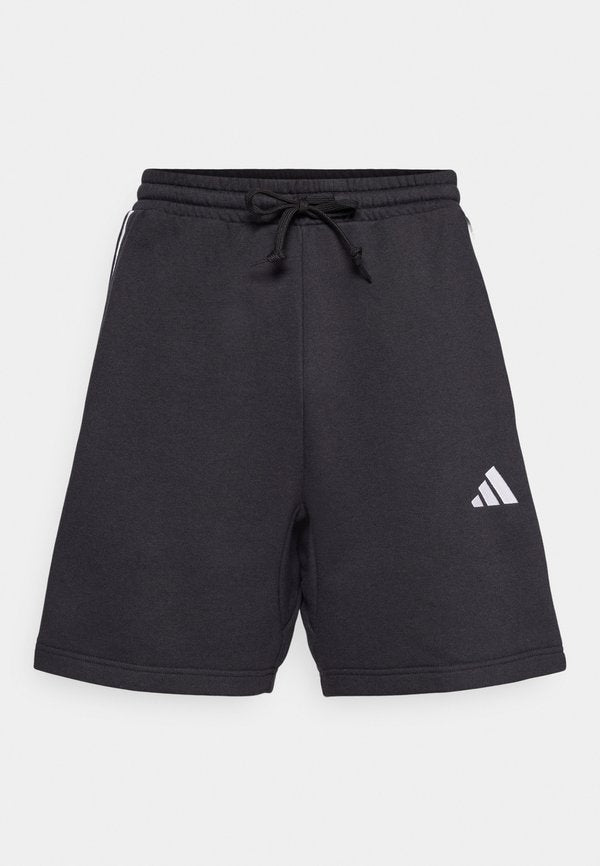 adidas Sportswear ESSENTIALS THREE STRIPES FRENCH TERRY - Sports shorts - black/white