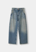 Bershka SKATER - Relaxed fit jeans - blue grey