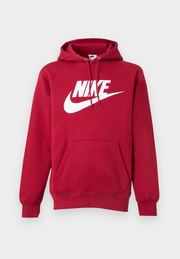 Nike Sportswear CLUB - Hoodie - tough red/white