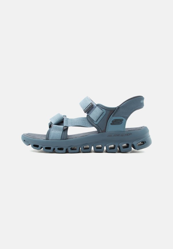 Skechers GLIDE STEP - Walking sandals - charcoal