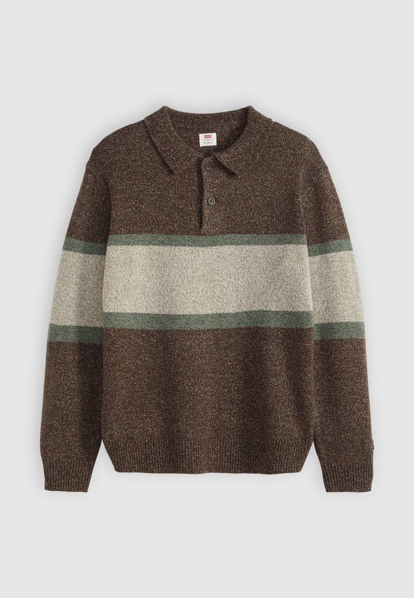 Levi's® RUGBY - Jumper - orson stripe bracken heather