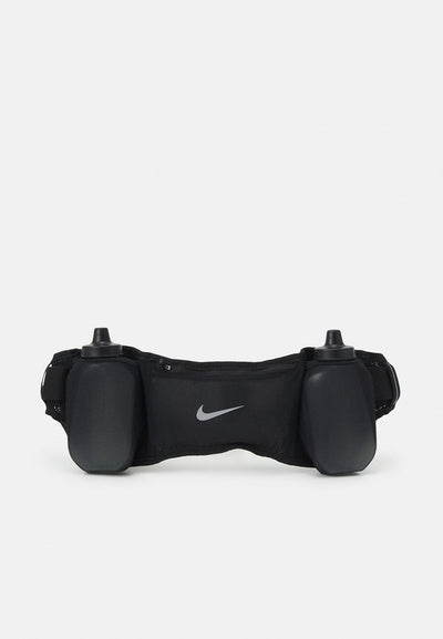 Nike Performance NIKE FLEX STRIDE DBL BOTTLE BELT 709ML UNISEX - Bum bag - black/black/silver