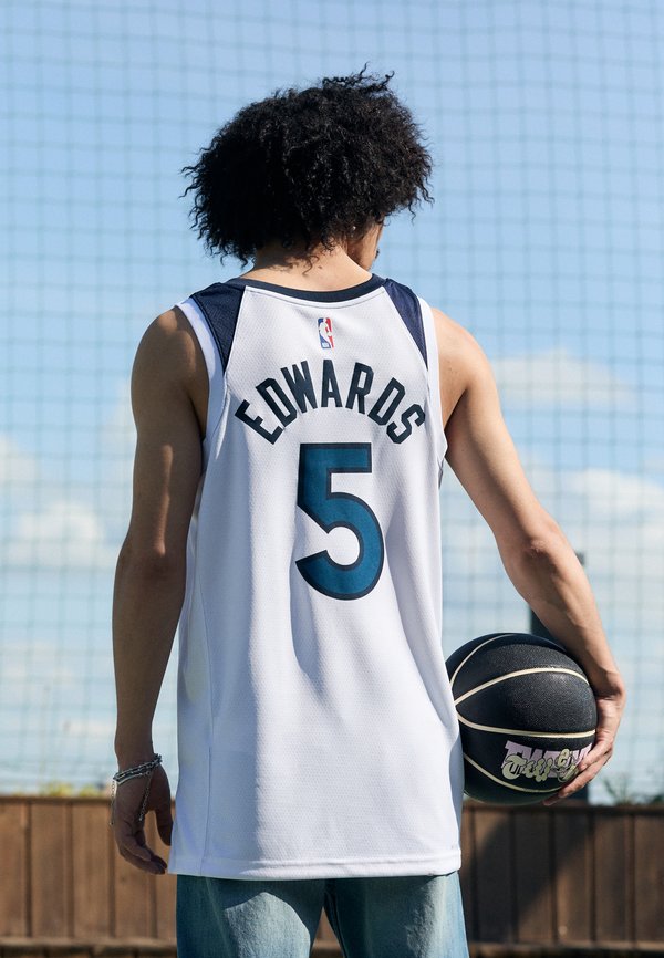 Nike Performance MINNESOTA TIMBERWOLVES ANTHONY EDWARDS - Club wear - white