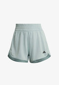 adidas Performance PACER ESSENTIALS KNIT HIGH RISE - Sports shorts - sage   white
