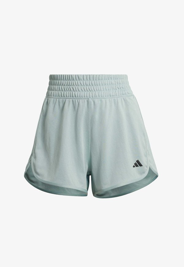 adidas Performance PACER ESSENTIALS KNIT HIGH RISE - Sports shorts - sage   white