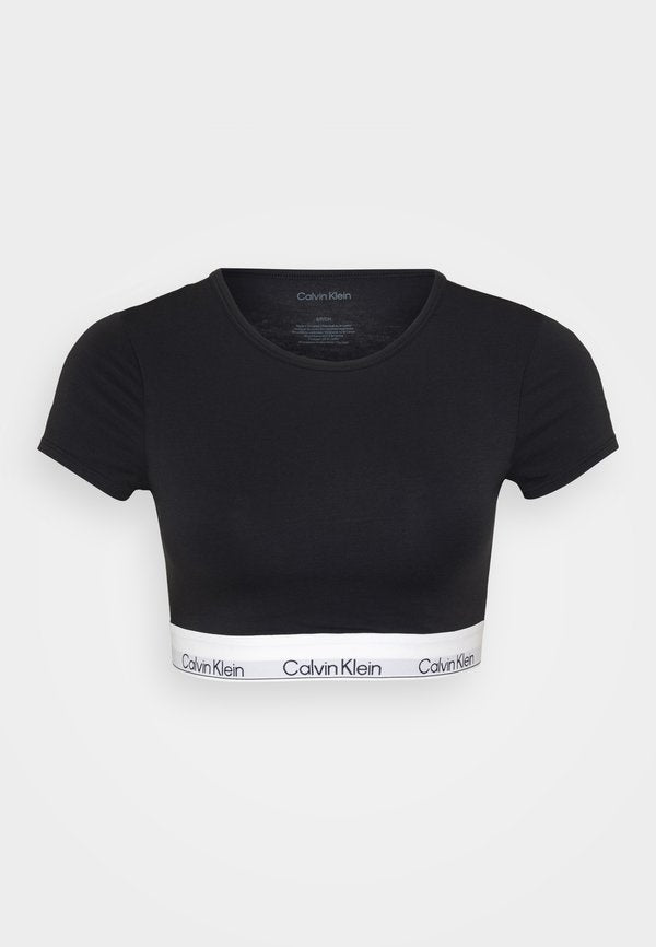 Calvin Klein Underwear T-SHIRT BRALETTE - Pyjama top - black