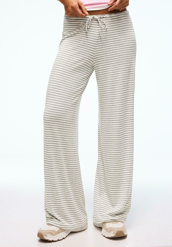 Bershka WITH PRINT - Trousers - dark grey