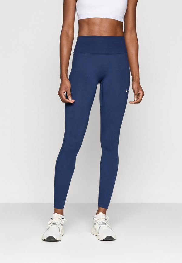 Nike Performance W NK DF ONE HR TIGHT USEAM - Leggings - midnight navy/white