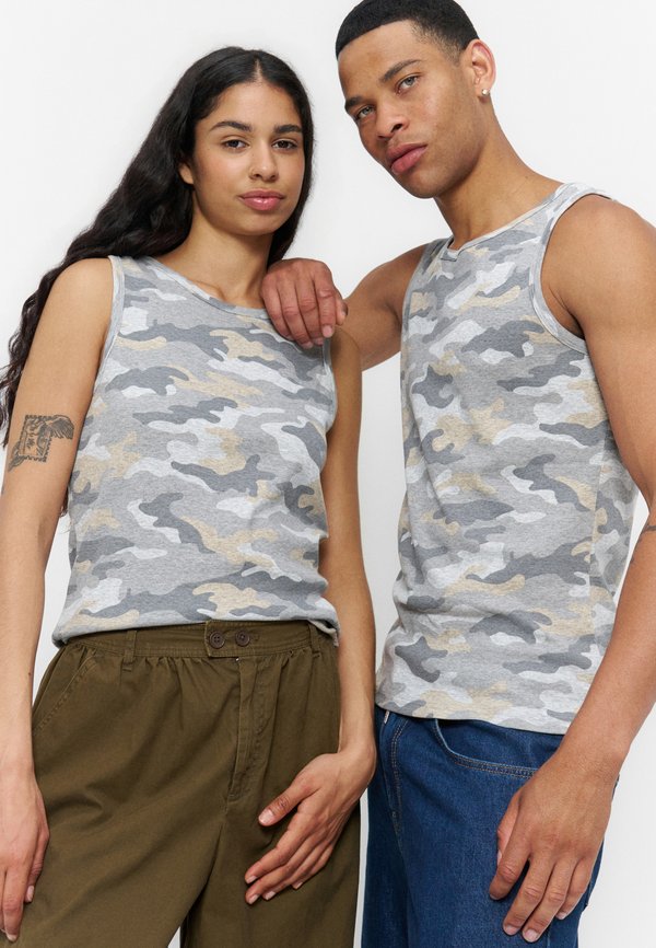 YOURTURN by Zalando RIB CAMO TANK TOP