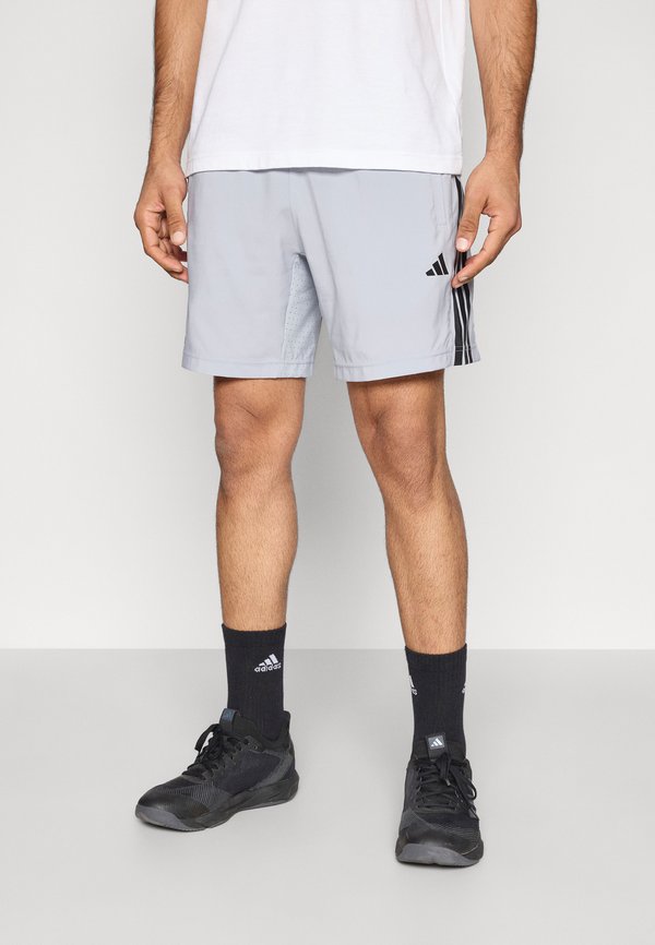 adidas Performance TECH ESSENTIALS WORKOUT  3 STRIPES - Sports shorts - halo silver-coloured