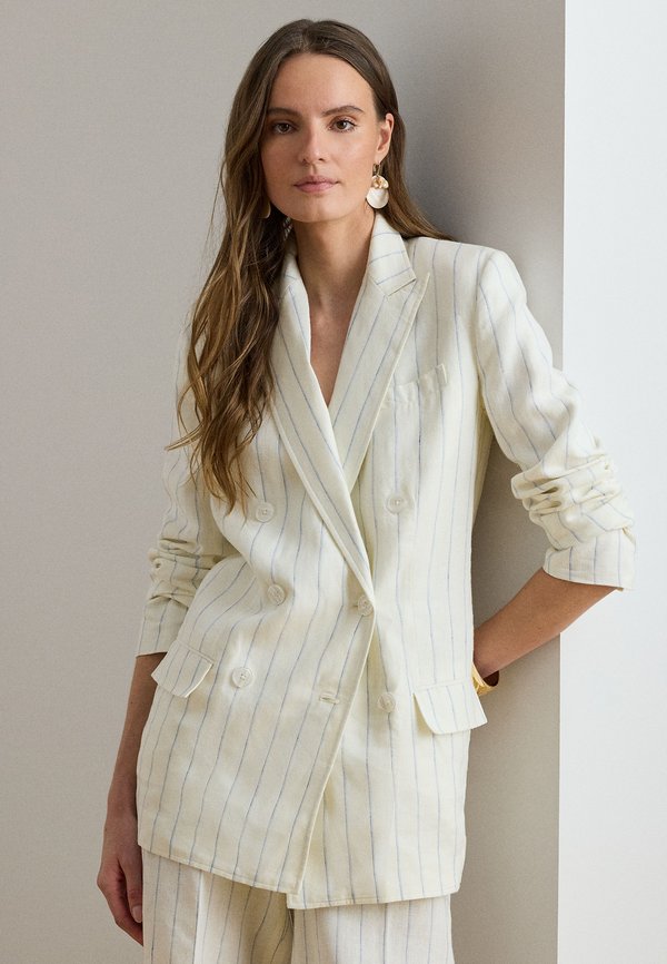 Lauren Ralph Lauren STRIPED LINEN TWILL BLAZER